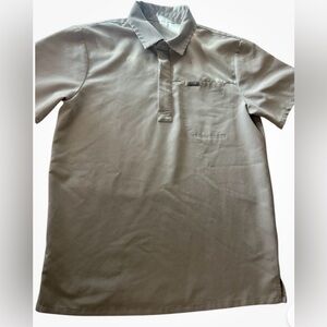 Figs Kitale Maternity Scrub Top Light Gray/Cement  XS Style M21SW1016 PO 1834